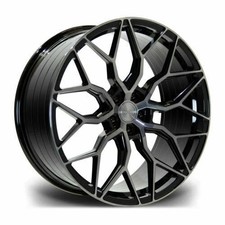 Black PDT x4 20" Riviera Rf108 Alloy Wheels 8.5J Et35 Audi A4 A5 A6 Q3 Vw Tiguan