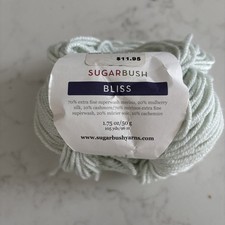 Matassa Sugarbush Bliss Merino Misto Cashmere 50g 105yds Nebbia Azzurra 2 Peso