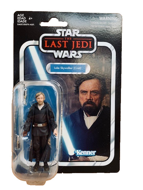 Star Wars The Vintage Collection Luke Skywalker (Crait) y estuche protector