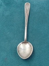 3.75" Sterling Silver Native American Souvenir, Baby Spoon w. Engraving