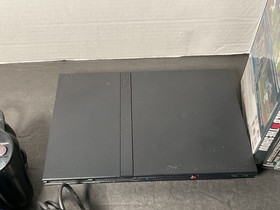 Sony Playstation 2 SLIM PS2 Video Game System With 5 Games & 2 Controllers
