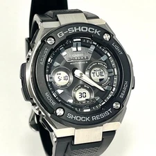 G-SHOCK GST-W300 Solar Radio Watch Black Used No Customs Fees US