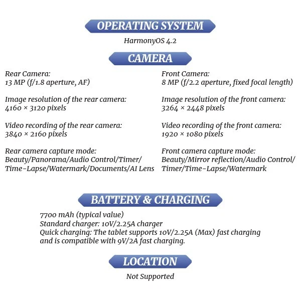 Huawei MatePad 11.5 2025 HarmonyOS PC Tablet (Wi-Fi Ver./Grey/6GB+128GB/NEW) - Image 4 of 4