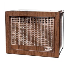 Retro Money Box Japanese Piggy Bank with Counter Coin Boxes Wooden Children5016