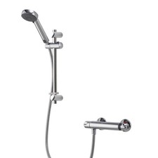 Aqualisa Midas 100 Mixer - Thermostatic Bar, Chrome, 90mm SafeTouch