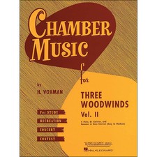Music for Three Woodwinds Vol. 2 Easy/Med Flute/Clarinet/Bassoon/Bass Clarinet