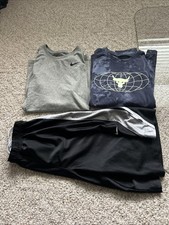 Boys 3 Pc Set Under Armor And Nike Size M