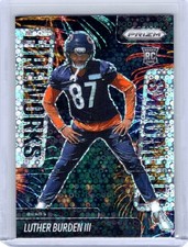 2025 Panini Prizm #20 Luther Burden III Fireworks No Huddle