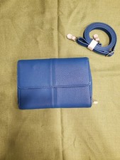thirty one Jewell Tons of Funds Crossbody Purse in Cobalt Blue Pebble