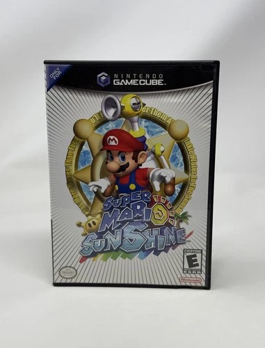 Super Mario Sunshine GameCube Complete CIB with Inserts Black Label Mint Disc