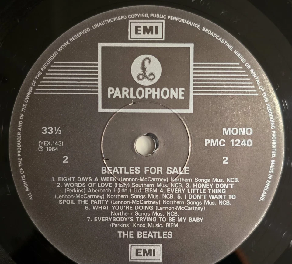 The Beatles - Beatles For Sale (1995 Mono Remastered, Gatefold) - Bild 3 von 4