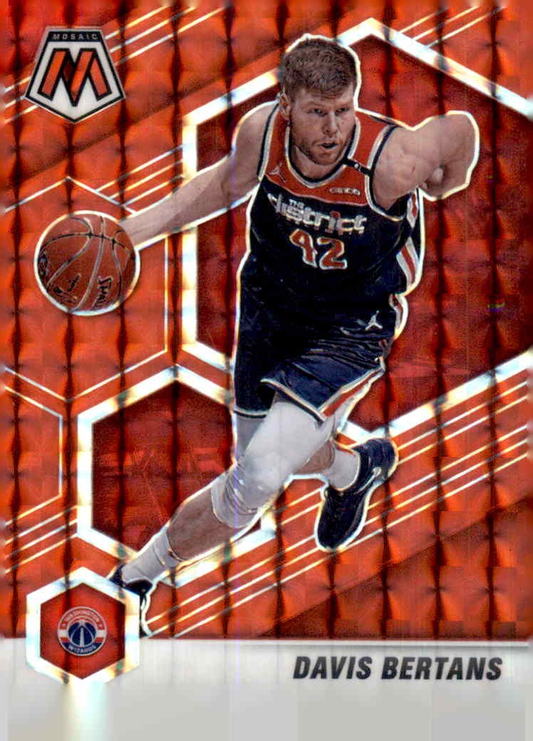 Davis Bertans 2020-21 Panini Mosaic Mosaic Red