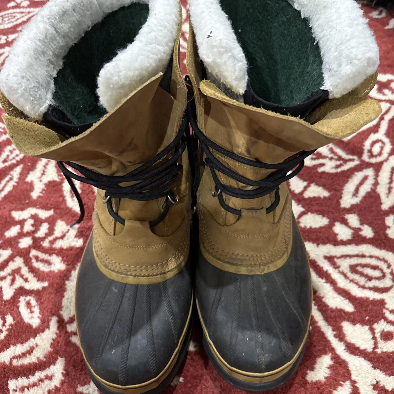 Sorel Caribou Stack Waterproof Men's Boots - Buff/Chamois, 13