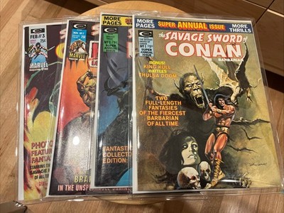 Savage Tales 3 and 7, Super Annual 1, Savage Sword Super Annual 1 - Conan!