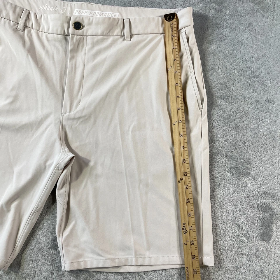 Pantalones Cortos Arkansas Razorback Johnnie O Hombres 38 Beige Prepformance Cross Country Foto 4 de 4