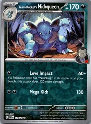 Team Rocket's Nidoqueen 116/182 Destined Rivals Reverse Holo