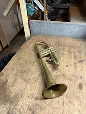 Vintage Old Original Triomphe Brass Trumpet Music Musical Instrument Parts USA
