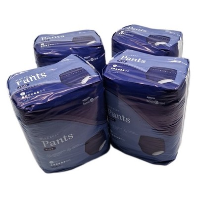 Amazon Basic Care Man Pants Plus Large   40 Stück (4 Packungen à 10 Stück), Blau