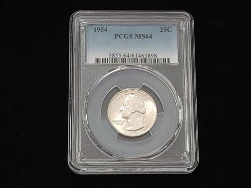 1954 Washington Silver Quarter PCGS Graded MS64 #61463898