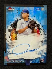 2024 Topps Finest Shota Imanaga ROOKIE AUTO BLUE 120 /150 Refractor Signed Cubs