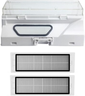 Dust Box Bin & 2 Fiters For Xiaomi Roborock S50 S51 S52 S53 S55 Vacuum Cleaner