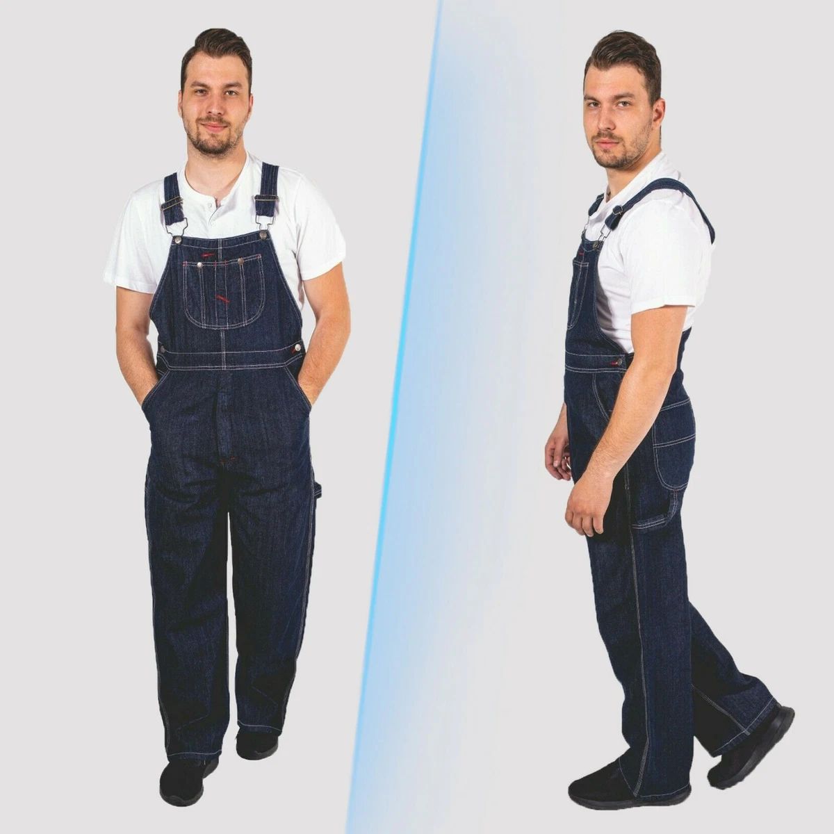 Men's denim shop work dungarees