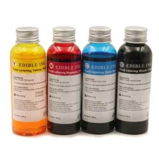 100ML/Bottle 4 Colors Refill Edible Ink Refill Ink for HP803 Coffee Cake Printer