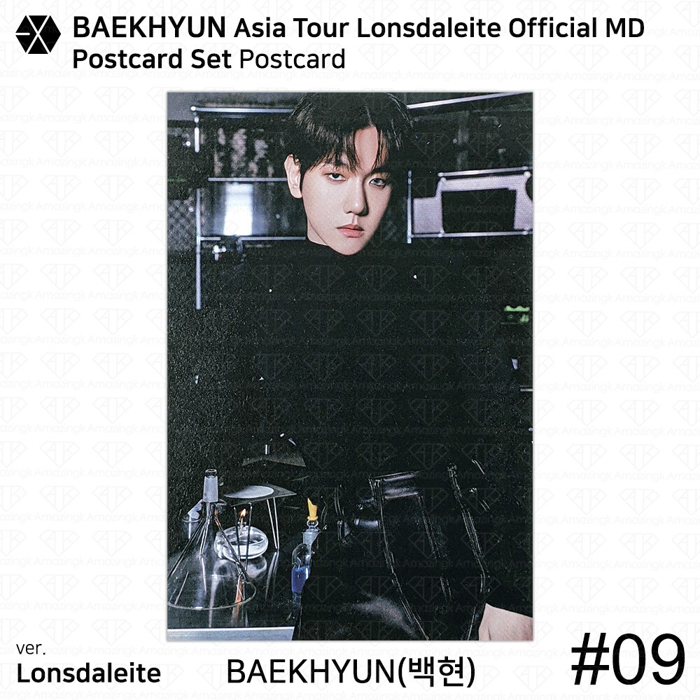 EXO Baekhyun 2024 Asia Tour Lonsdaleite Official MD Postcard KPOP