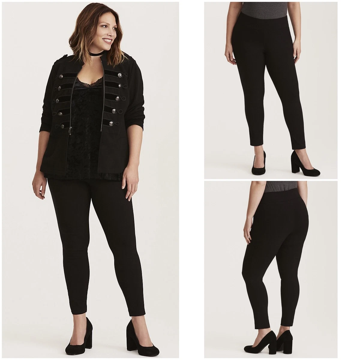 NWT Torrid 6 Short Black Pull On Pixie Pants Plus Size Womens
