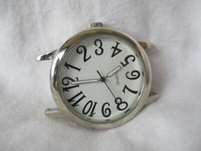 Watch Round White Face Silver Toned Minimalist Simple