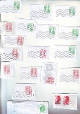 Lot Timbres france marianne - obliterés -