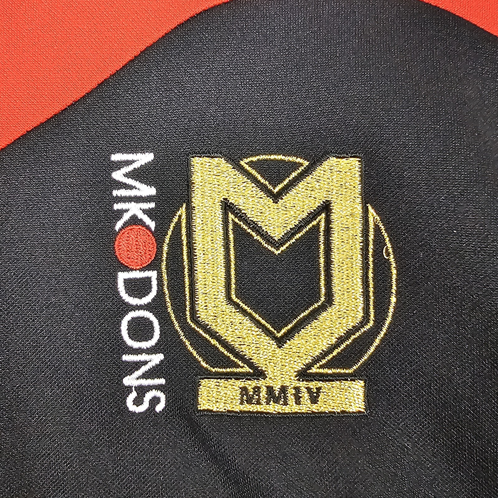 Milton Keynes MK Dons Sweatshirt Mens 4XL Black Soccer Training Errea Pullover