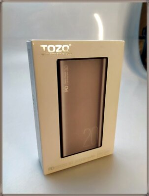 TOZO PB1 Powerbank mobil Ladegerät 20000mAh Quick Charge 3.0 USB-C SuperSlim 18W