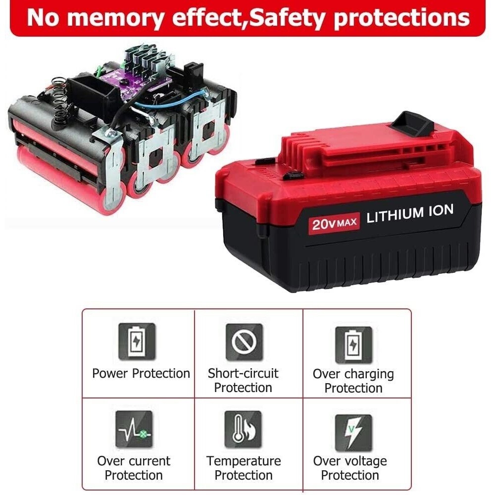 20 Volt Lithium-Ion Battery For Porter Cable 20V 8.0Ah Max PCC680L PCC685L NEW