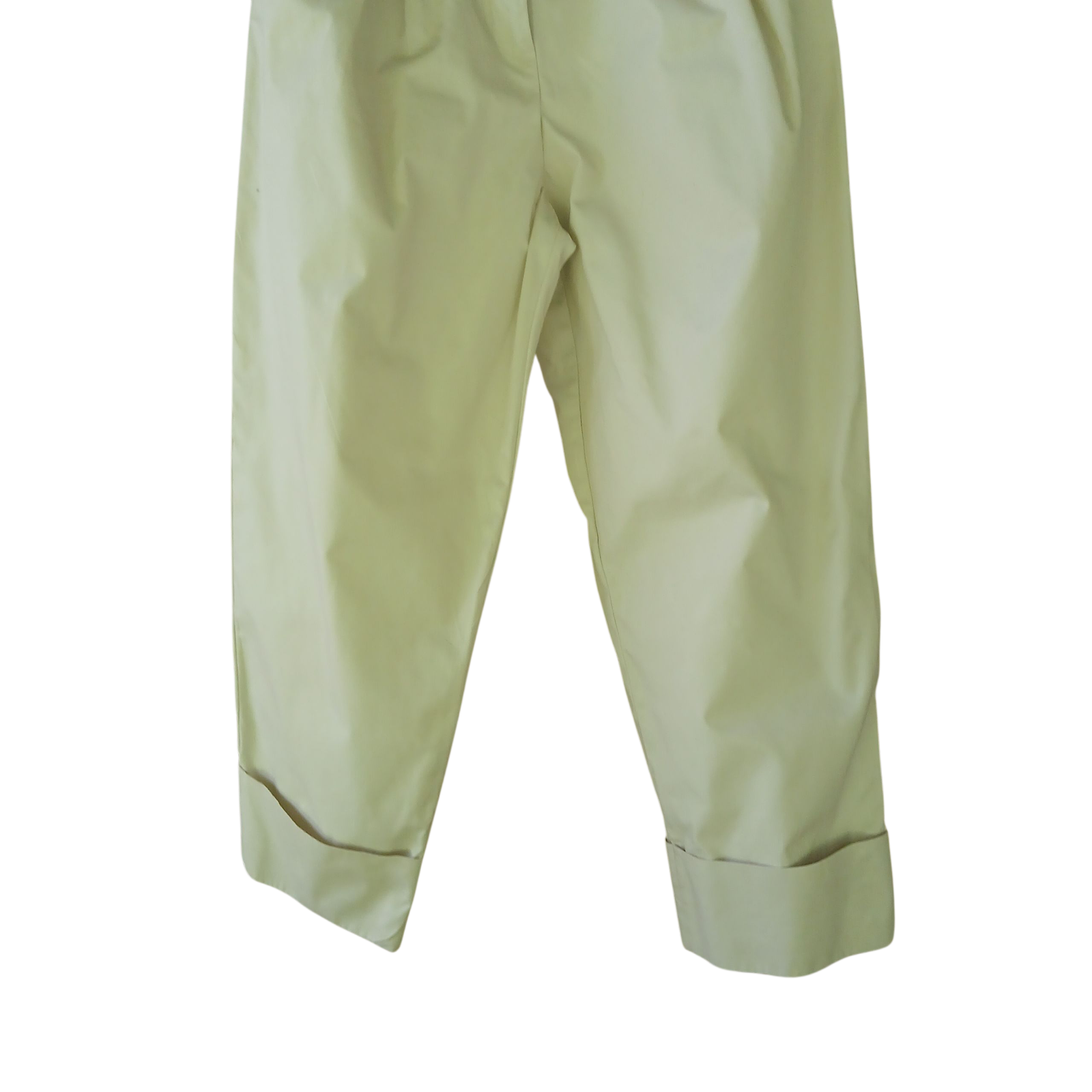 ALTRA & Other Stories Pantalone donna Stockholm Atelier plissettato davanti polsini cotone beige4