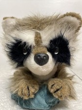 Vtg R Dakin Co Raccoon Plush Stuffed Animal Realistic . 1981. 20in. Korea.