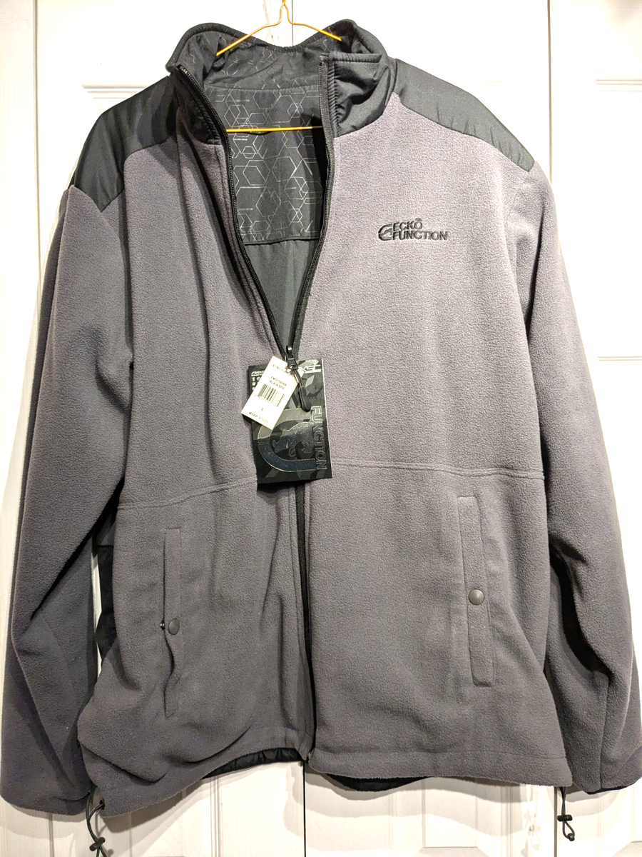 NEW Ecko Function Unltd Mens L Function XSC Reversible Black Gray