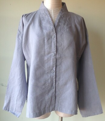 FLAX  Designs  LINEN Alluring  Blouse    S   NWT  PLATINUM
