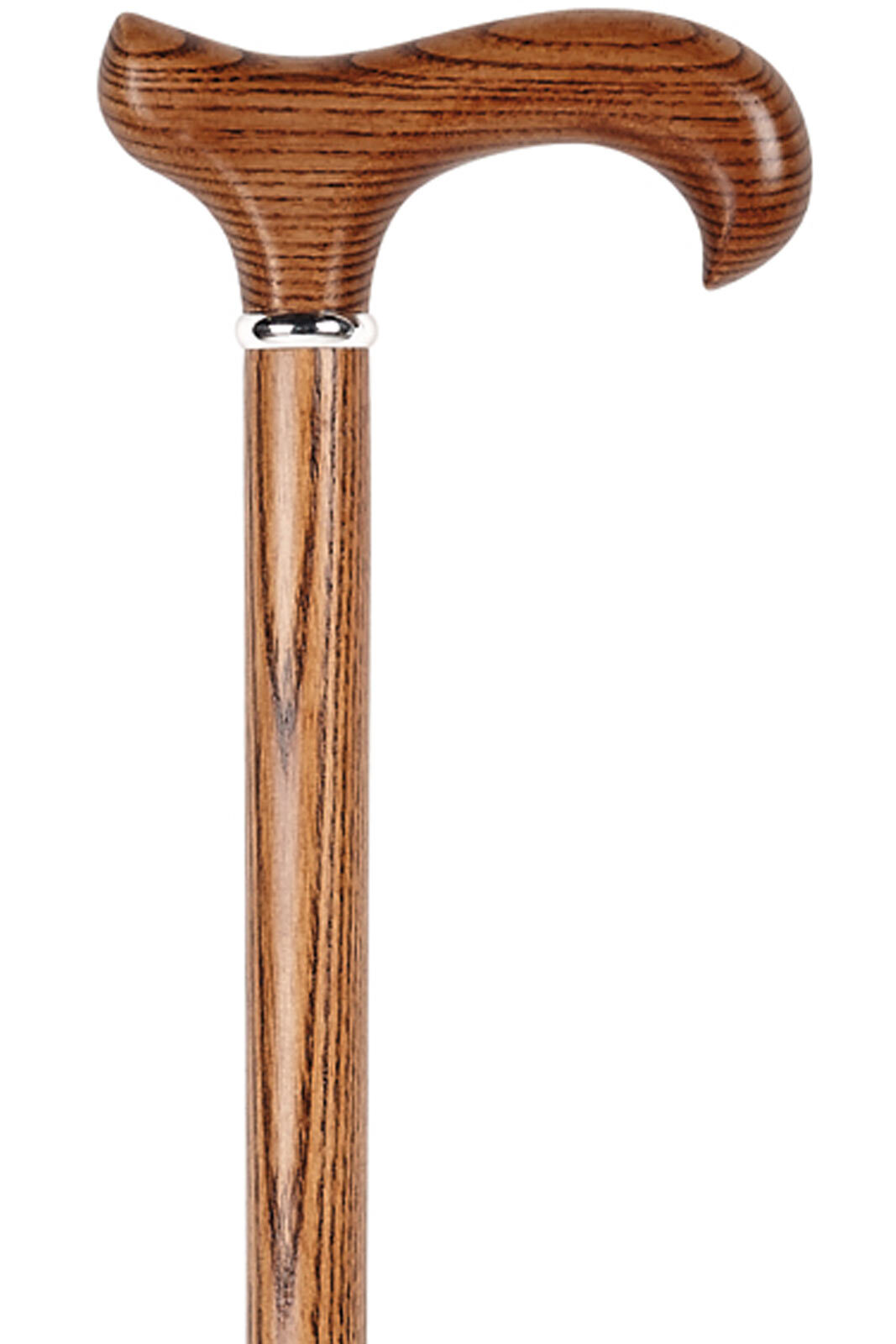 Ash Derby Walking Stick - Natural Grain