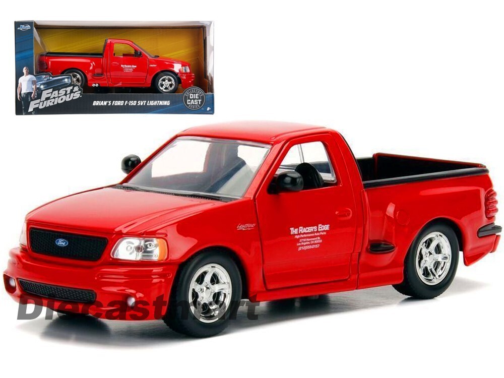 Fast & Furious Brian's 1999 Ford F-150 SVT Lightning Red by Jada 1