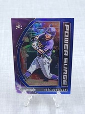 2020 Alec Burleson SP Blue Rookie Power Surge Insert Panini Prizm Draft Picks