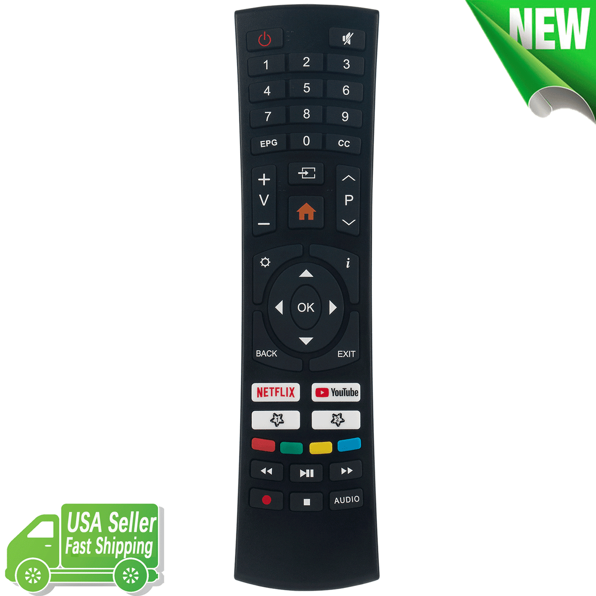 Replacement Remote Control for Caixun Smart TV EC32S1N / for