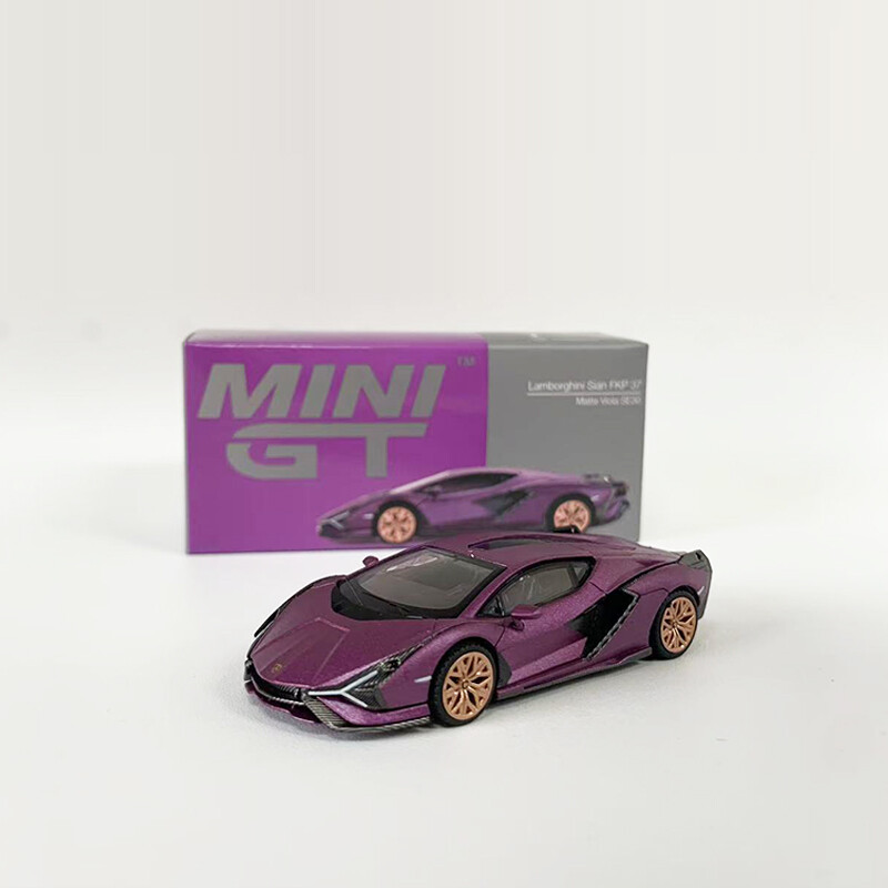 MINIGT 1:64 Lambor FKP Alloy Sport Vehicle Collection Model Car #588 Matt Purple