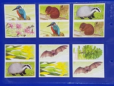 Brooke Bond PG Tips UNCUT DOUBLES - A JOURNEY DOWNSTREAM (1990)  Full set