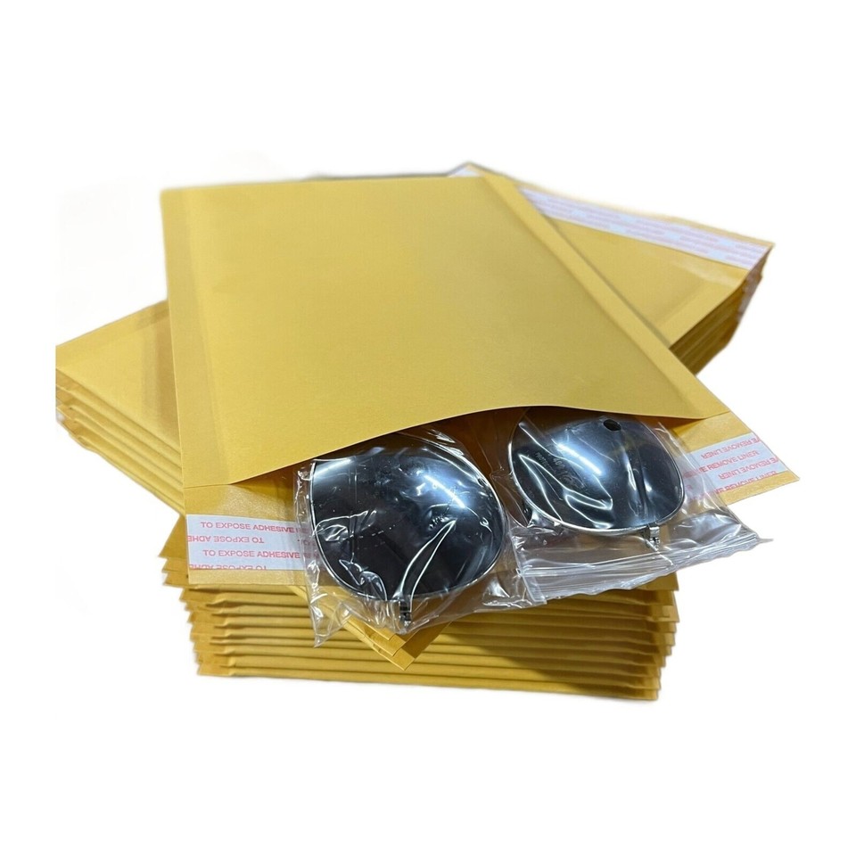 Busta Imbottita 500 Buste Imbottite Kraft Bubble Mailer #000, 4x7 Pollici, Made In USA - Zforce, Per Spedizioni Buste Imbottite 4x7 Pollici - Foto 3