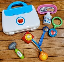 Preschool Pretend Play Medical Kit 7-Piece Doctor Bag Early Learning Toys