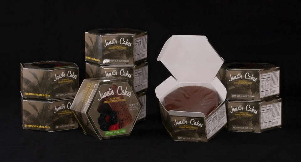 Jamaican Rum Cake, 3" Box of four (5 1/2 oz each) - Image 3 of 3