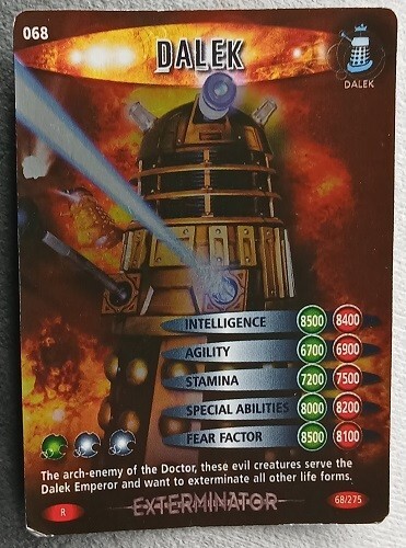 Doctor Who: Battles in Time card: Exterminator 068: Dalek - Picture 1 of 2