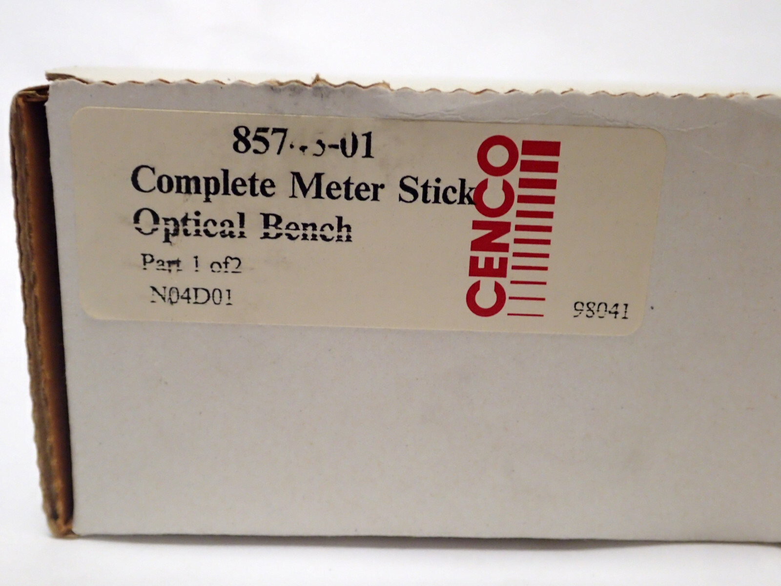 CENCO 8574501 METER STICK OPTICAL BENCH w/o METER STICK, PHYSICS