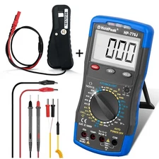 Automotive Digital Multimeter Engine Analyzer Dwell Tacho Volt RPM Clamp Meter  